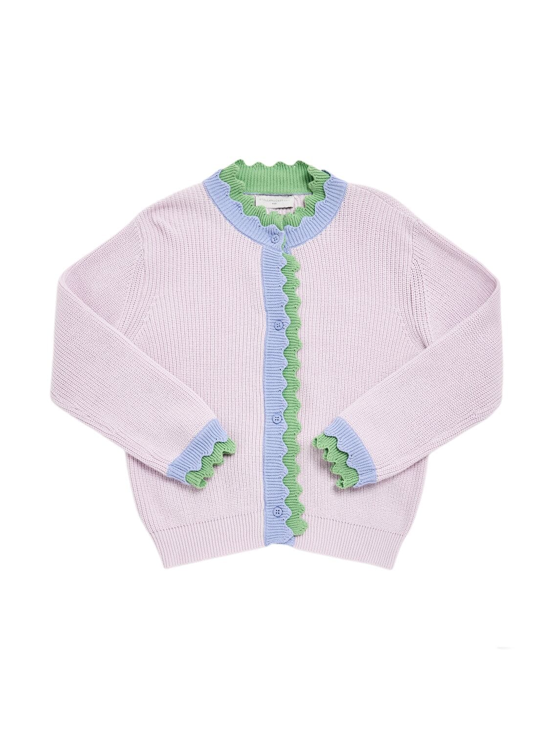 Embroidered Cotton Knit Cardigan
