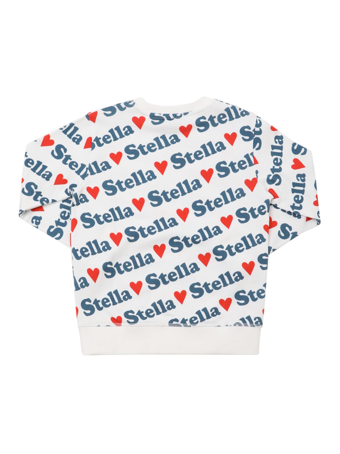 STELLA MCCARTNEY PRINTED COTTON CREWNECK SWEATSHIRT 