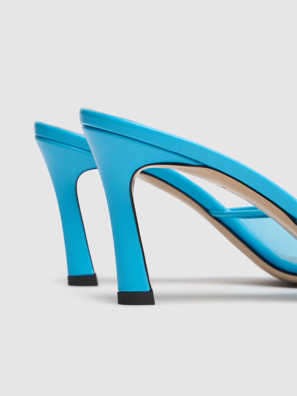 Attico Blue Juno Mules In 浅蓝色