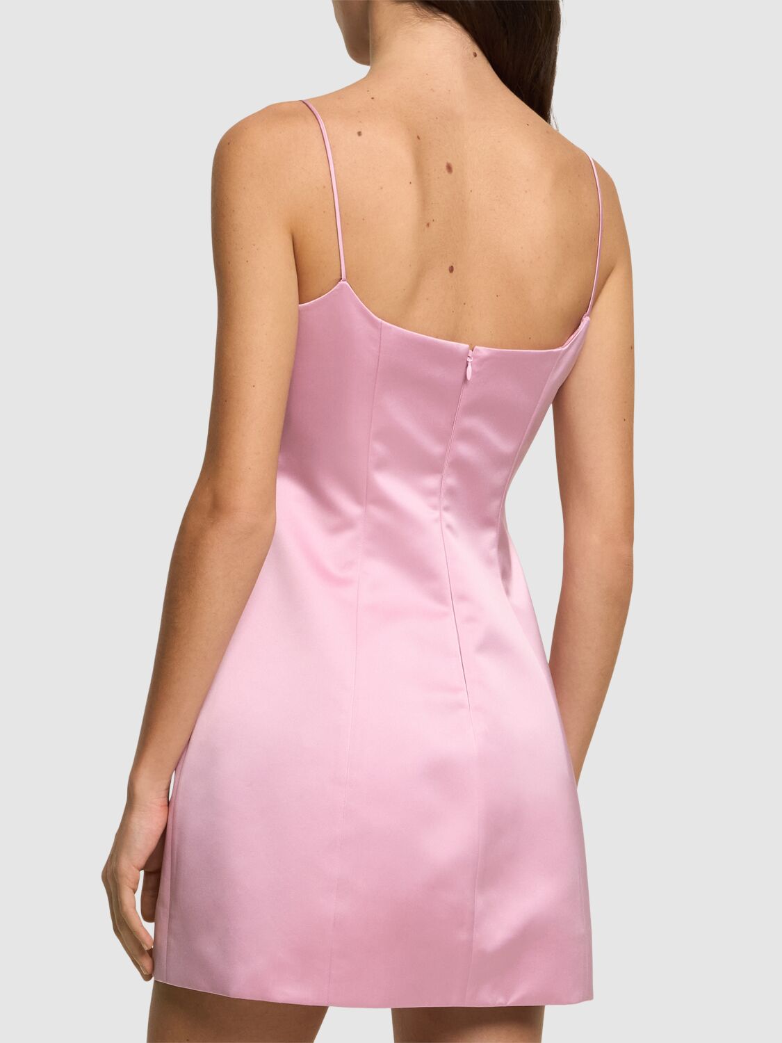 Blumarine Duchess Short Dress Spaghetti Straps In Pink