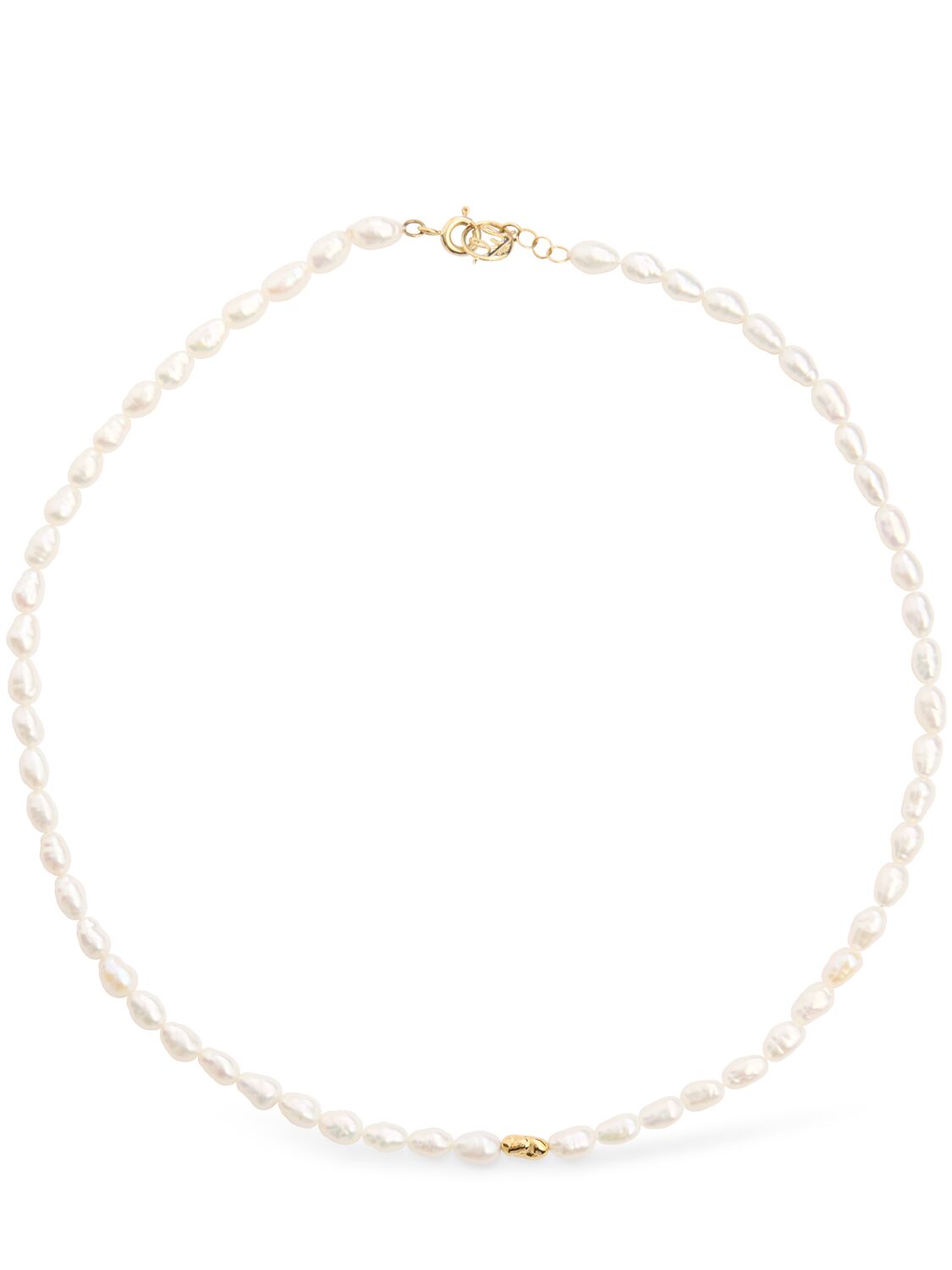 36cm 9kt Gold & Pearl Balmy Choker