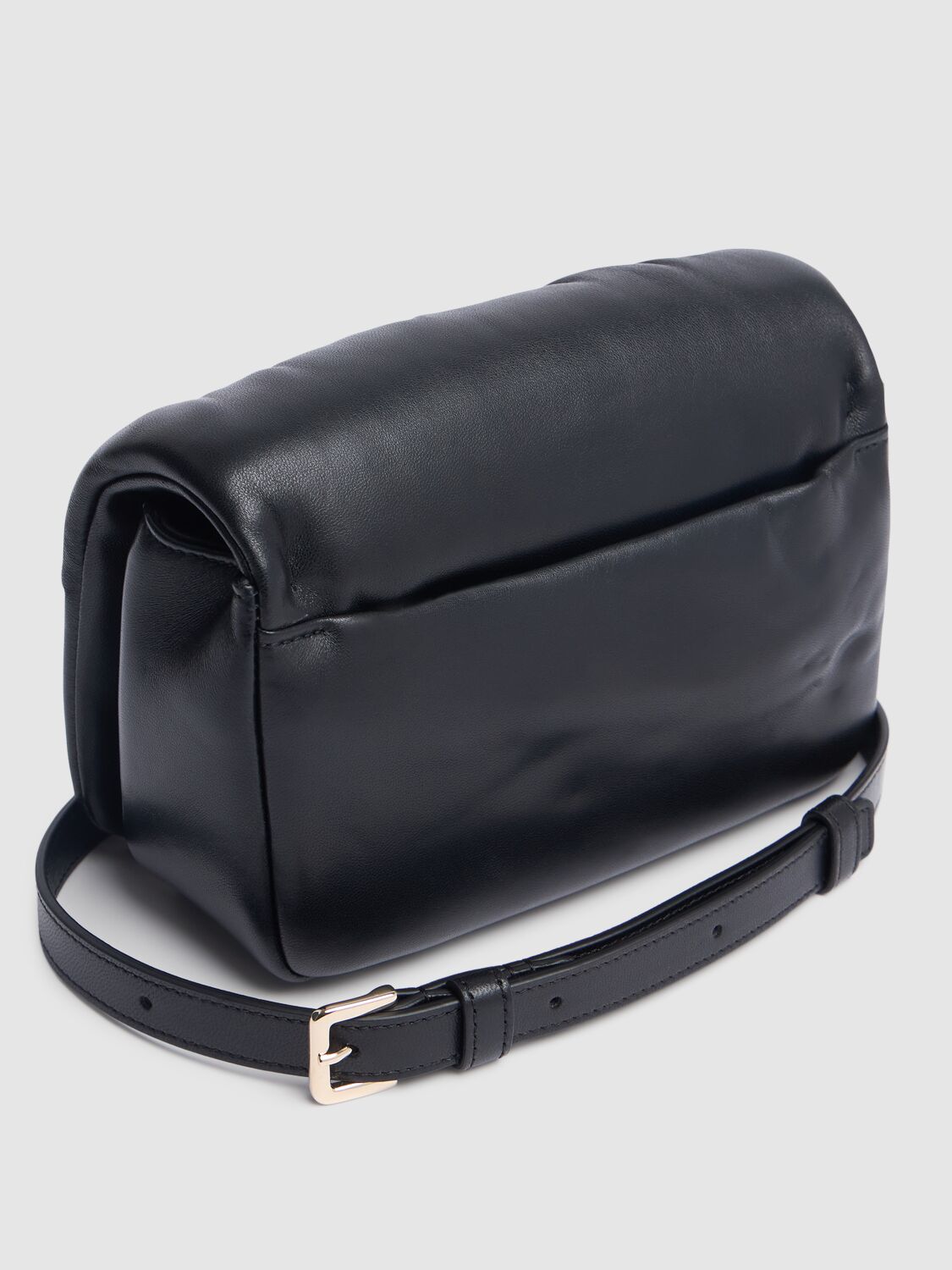 Roger Vivier Black Viv Choc Mini Bag In Leather In Black