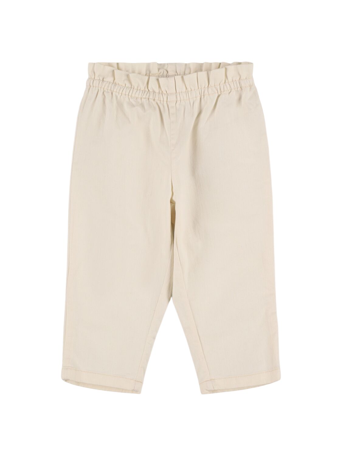 Bonpoint Cotton Denim Pants In White
