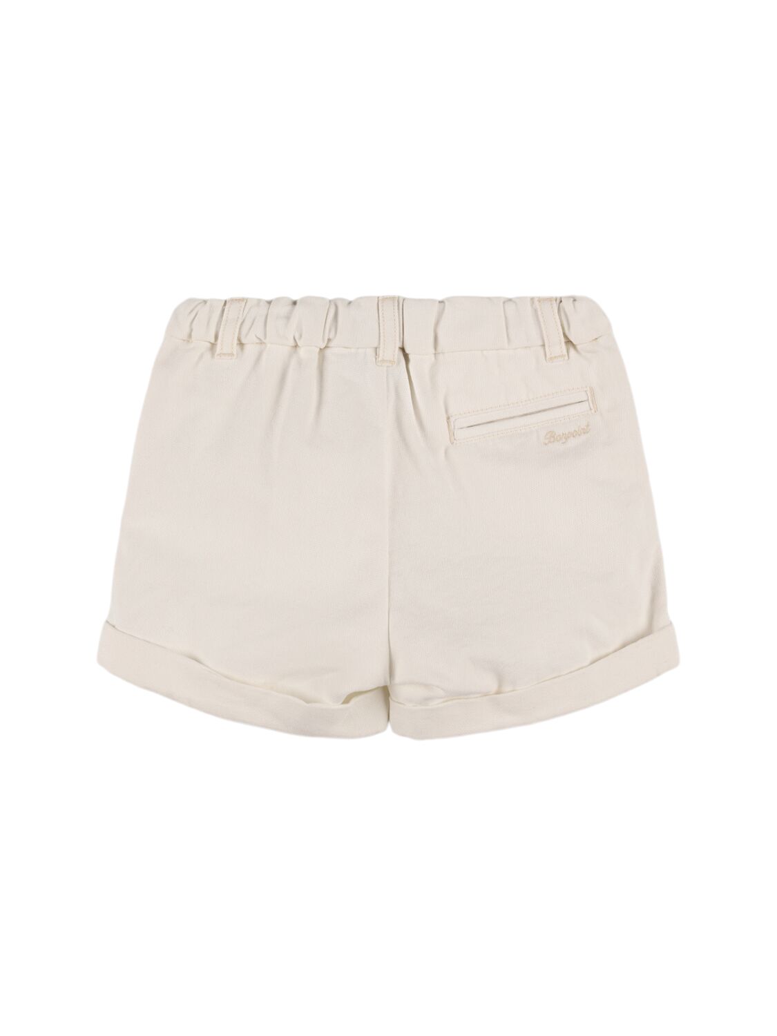 Bonpoint Cotton Denim Shorts In White