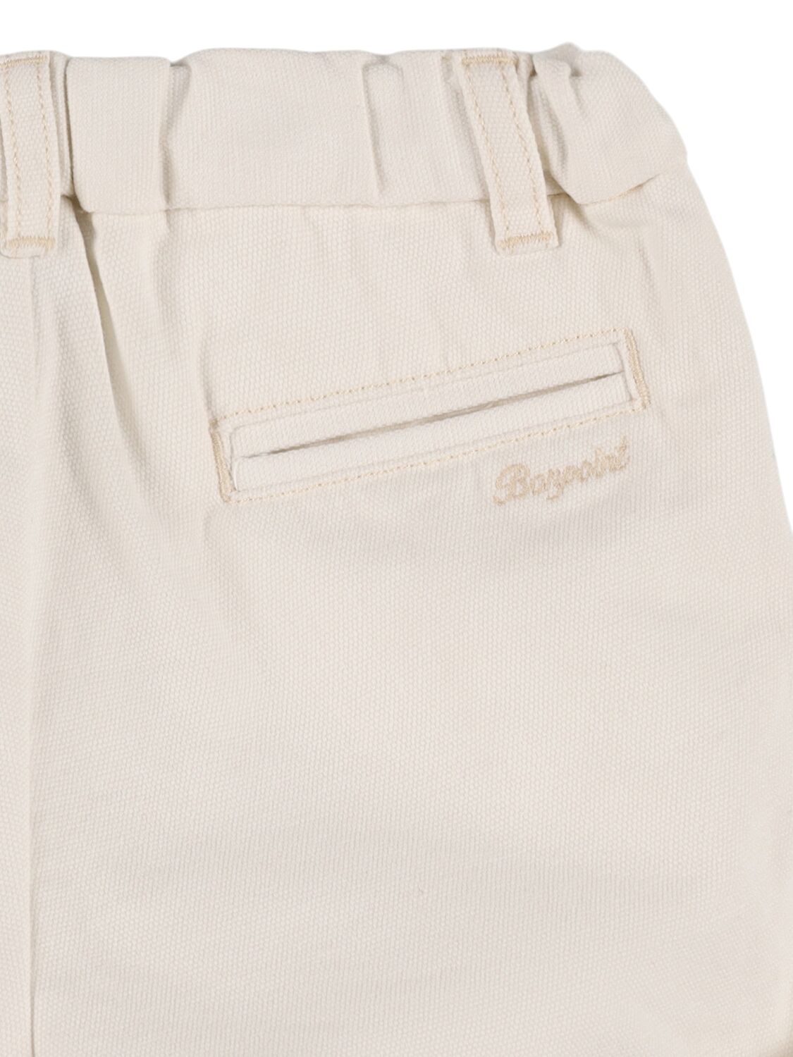 Bonpoint Cotton Denim Shorts In White