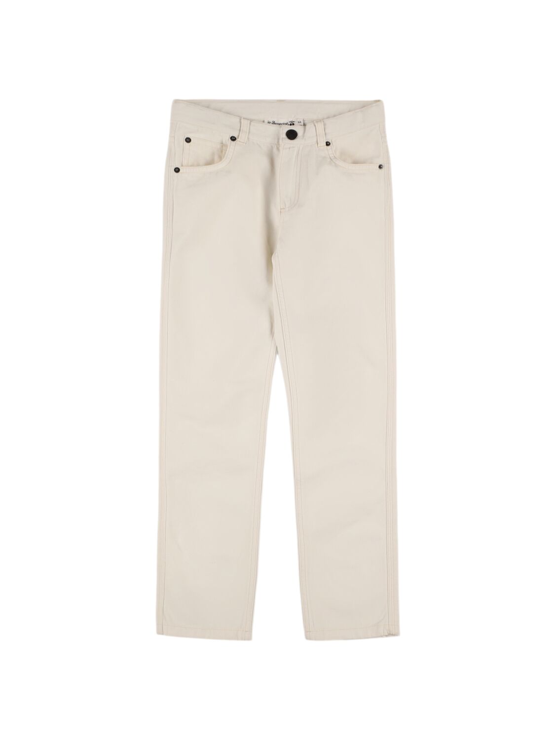 Bonpoint Cotton Denim Jeans In White