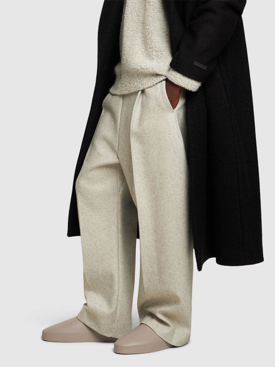 Fear Of God California Rubber Slippers In Grey