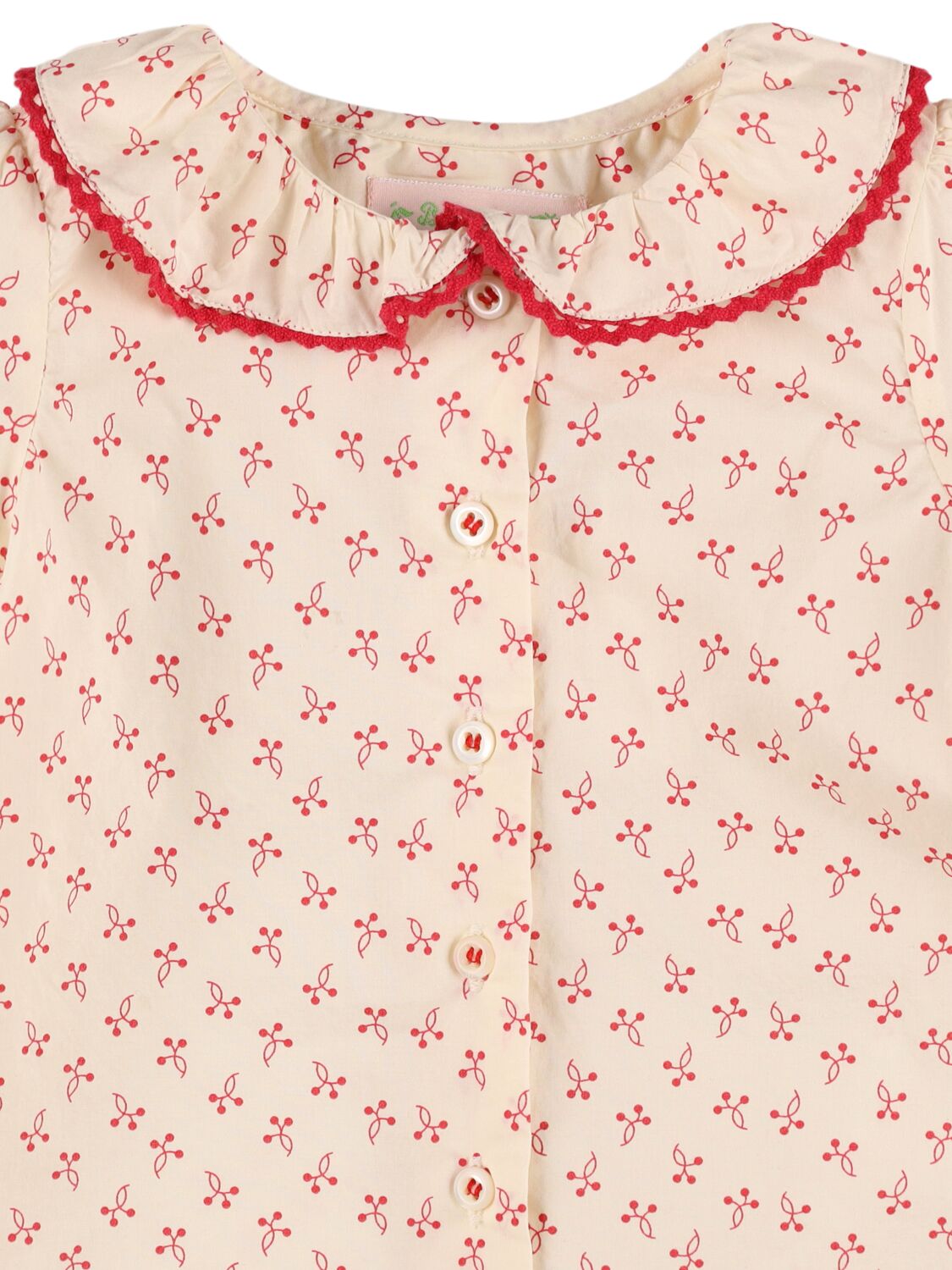 BONPOINT PRINTED COTTON POPLIN SHIRT 