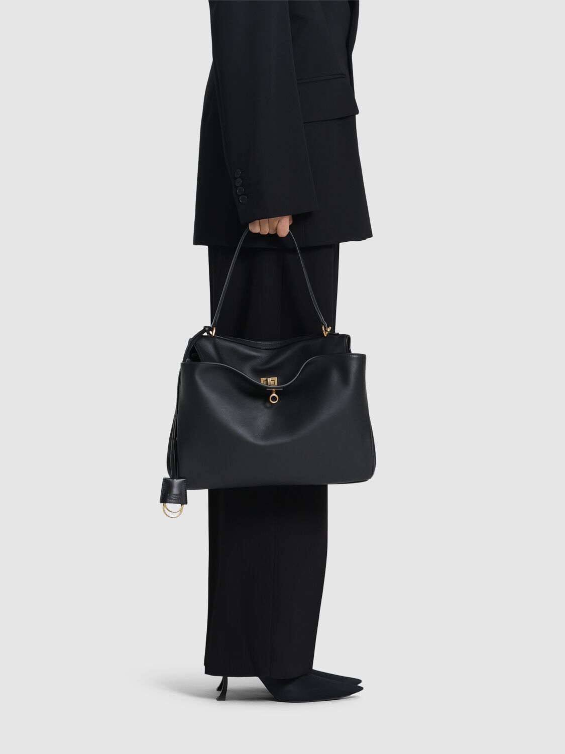 Medium Rodeo Leather Shoulder Bag