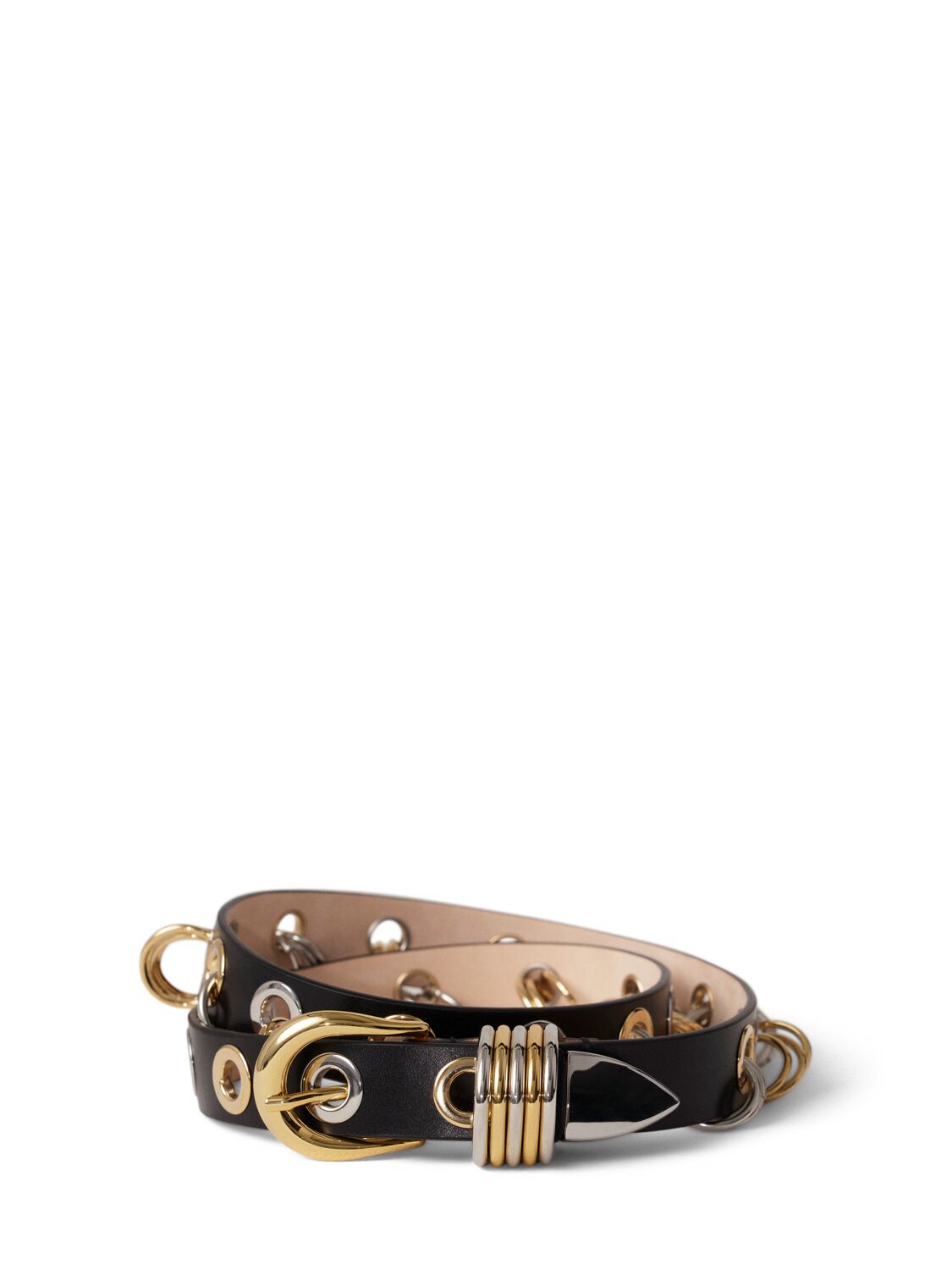 DÉHANCHE Revenge Mixed Metal Leather Belt