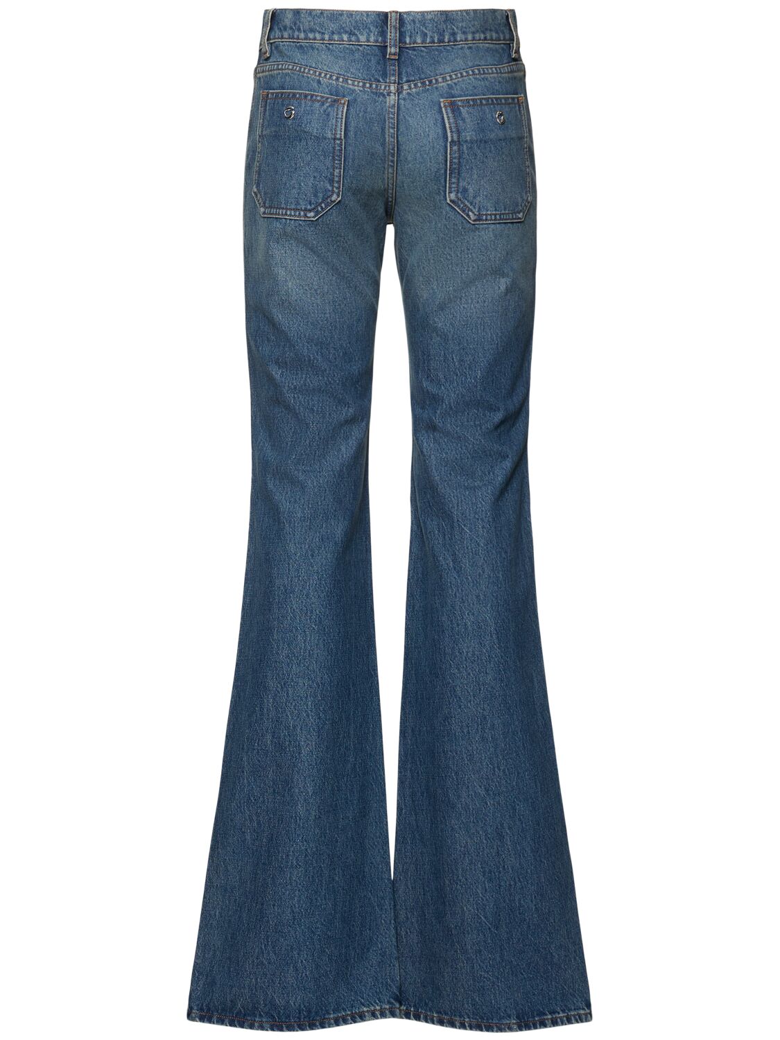 Shop Coperni Four-pocket Straight Denim Jeans In 蓝色