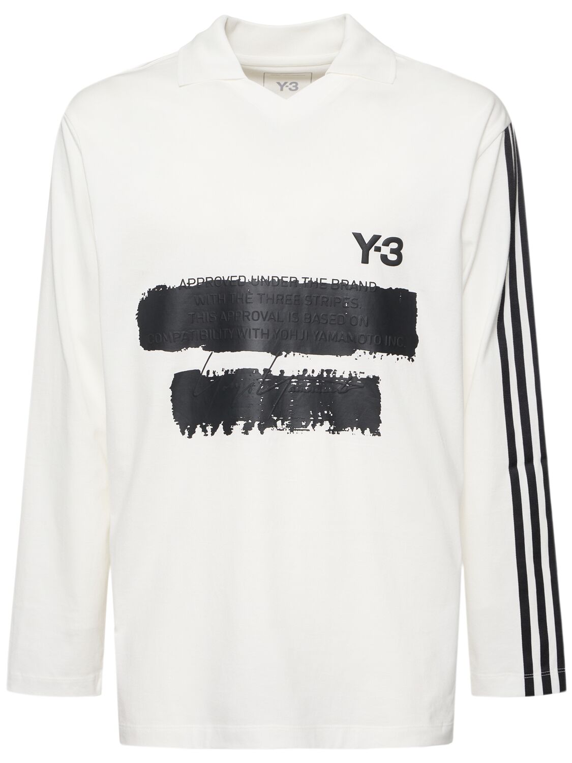 T-shirt En Coton À Manches Longues Gfx - Y-3 - Modalova