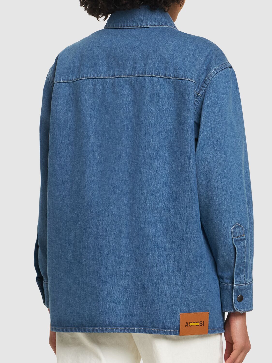 ASPESI COTTON DENIM SHIRT 