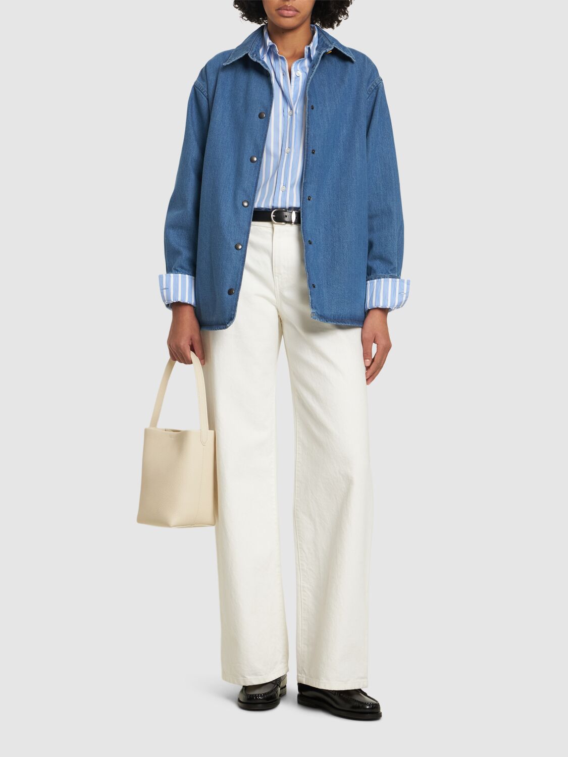 ASPESI COTTON DENIM SHIRT 