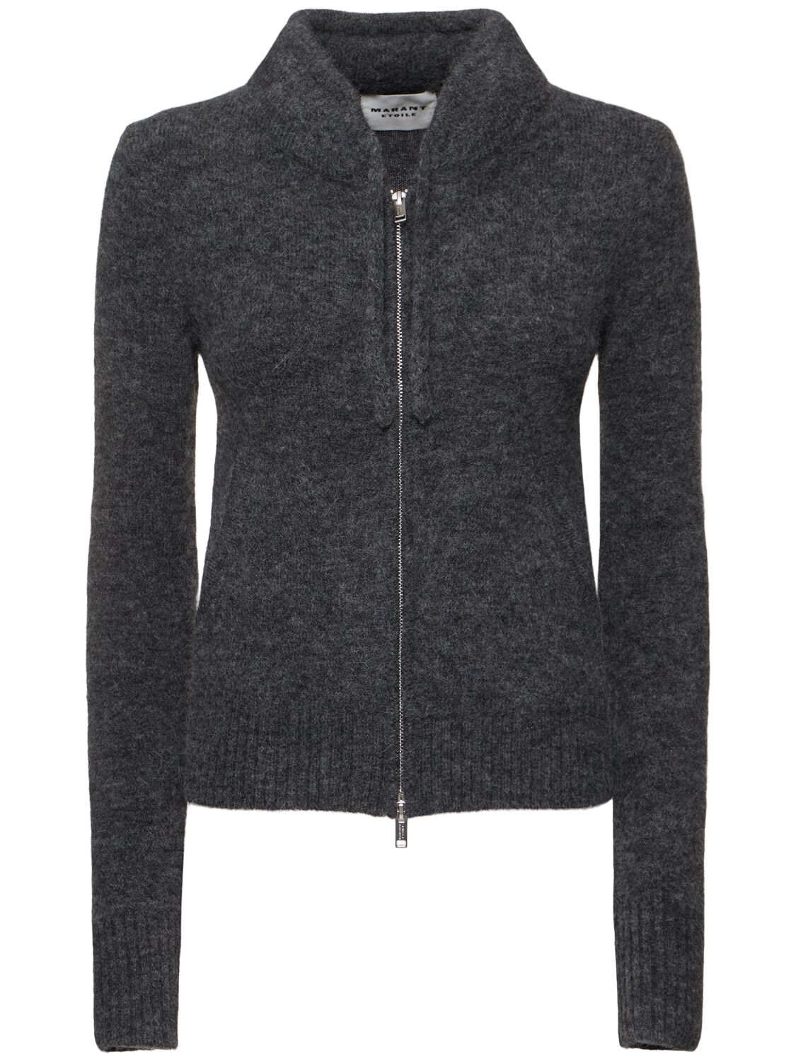 Cardigan Zippé En Maille D’alpaga Mélangé Milly - MARANT ETOILE - Modalova