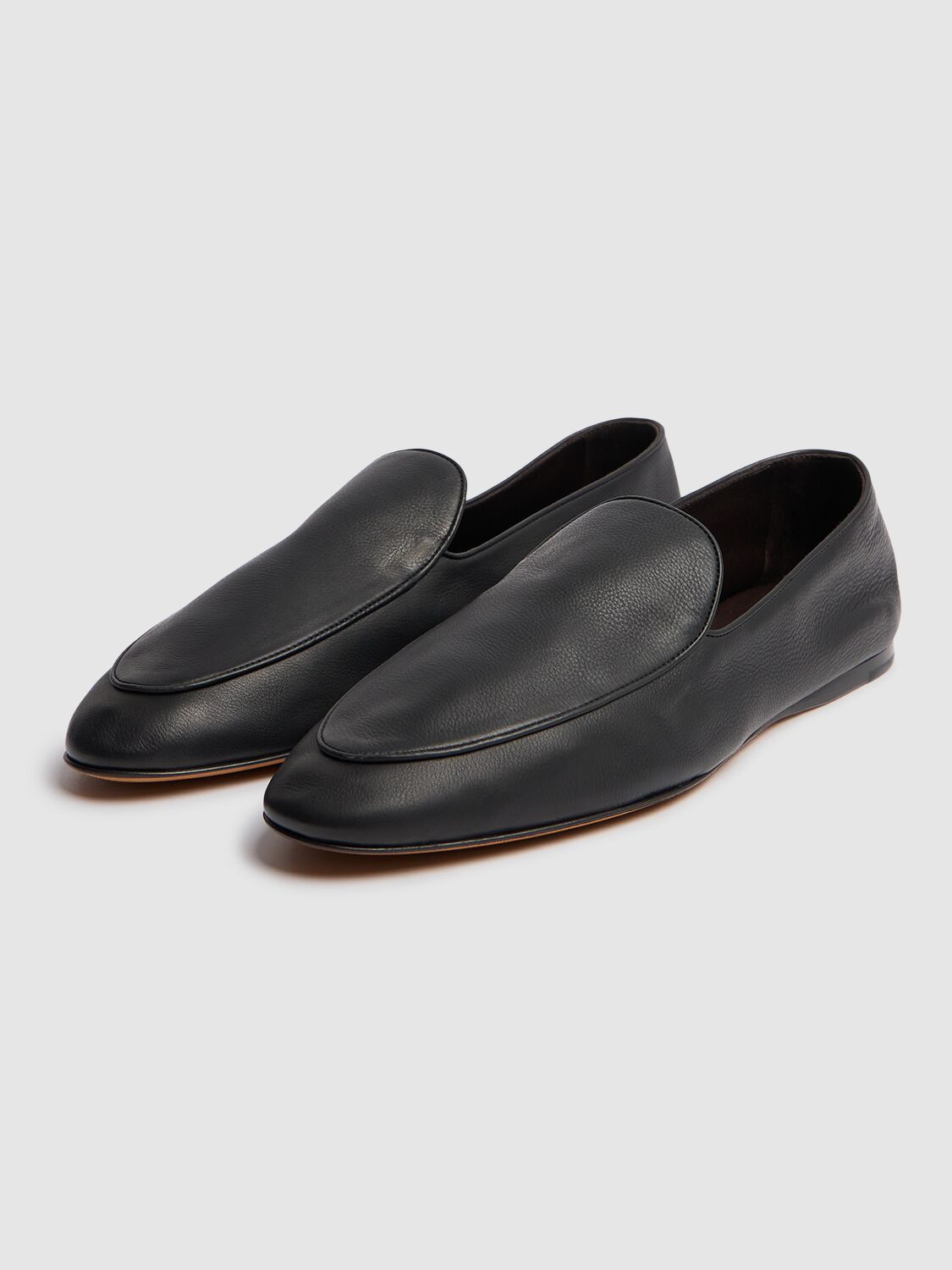 The Row Awar Flat Loafers In Black