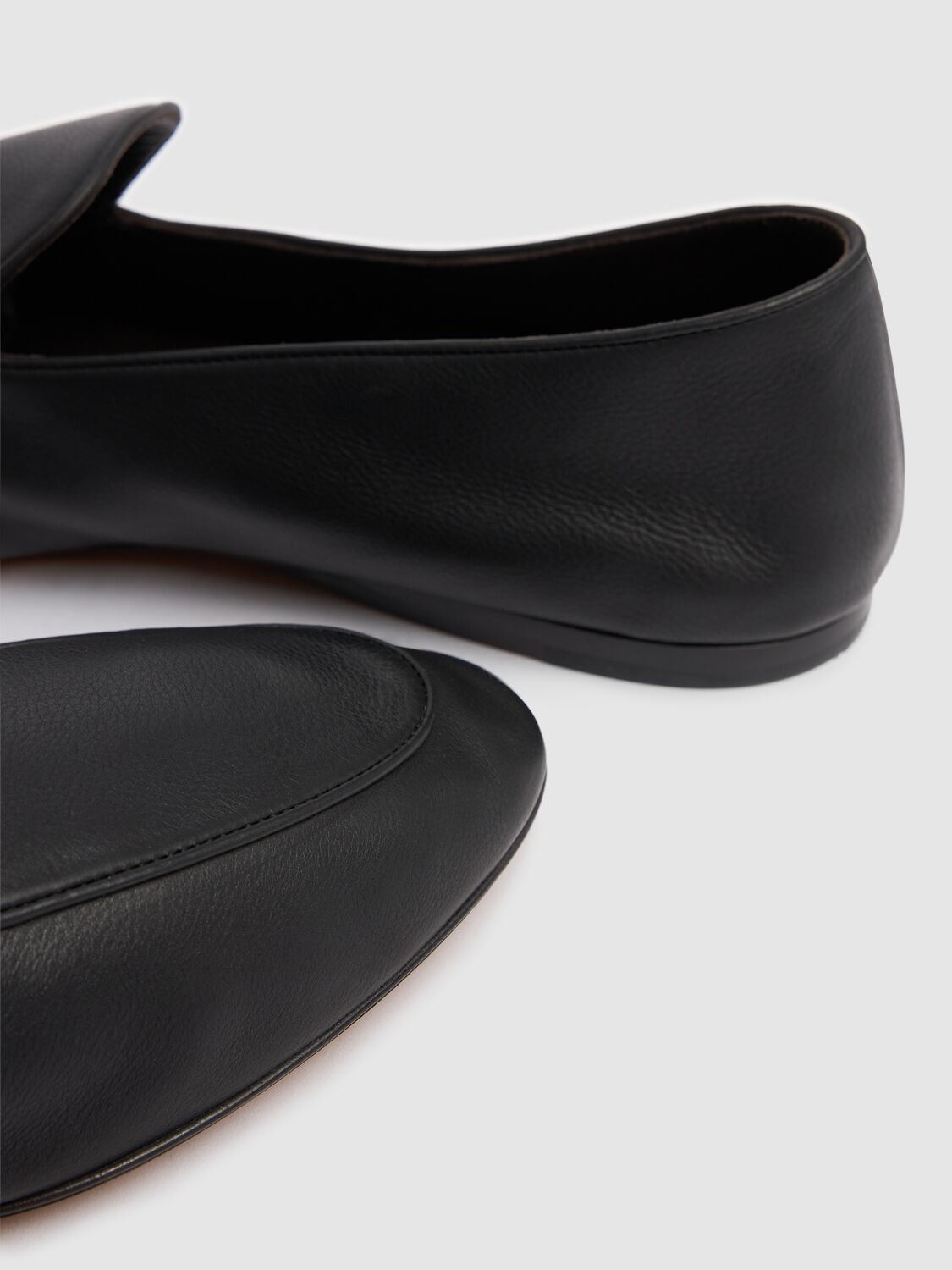 The Row Awar Flat Loafers In Black
