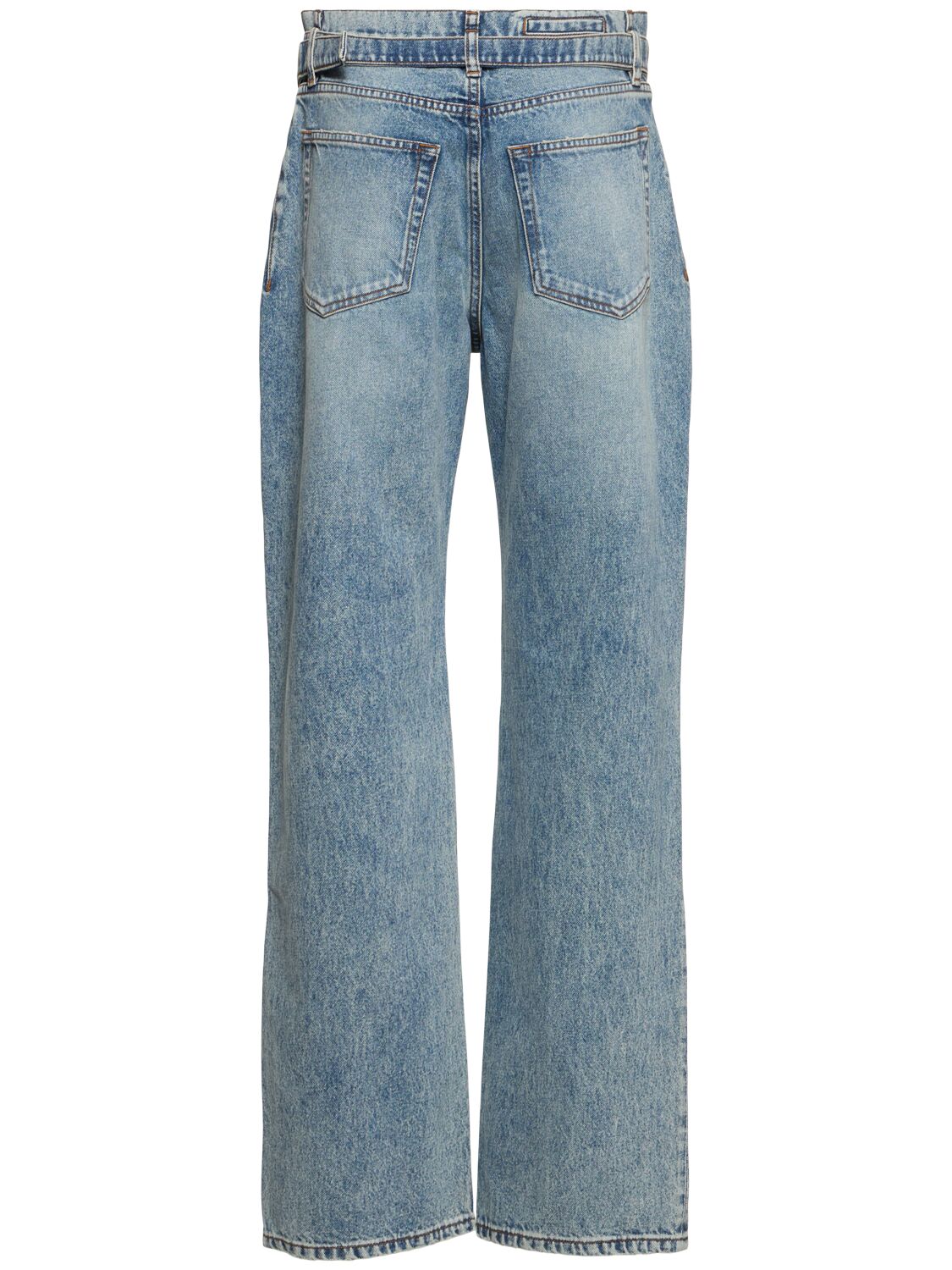 Proenza Schouler Ellsworth Denim Wide Jeans In Blue