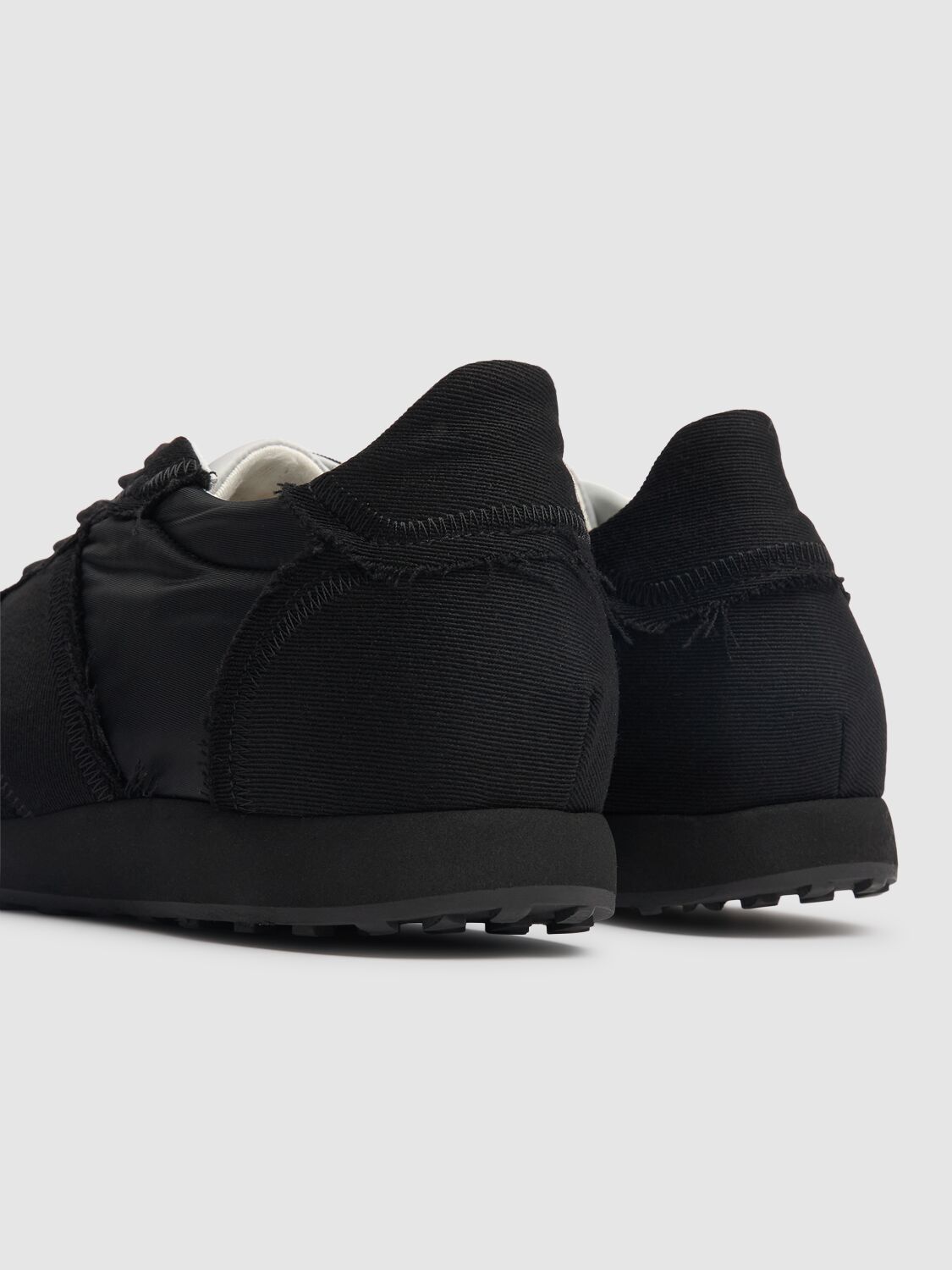 Shop The Row Mica Cotton Blend Low Top Sneakers In Black/light Gre