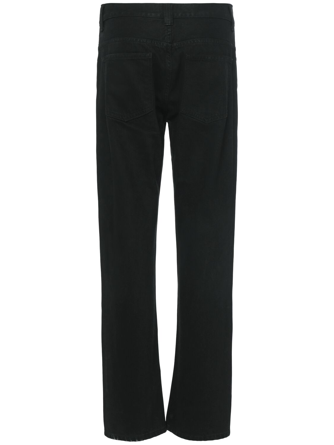 Khaite Callum Denim Straight Jeans In Black