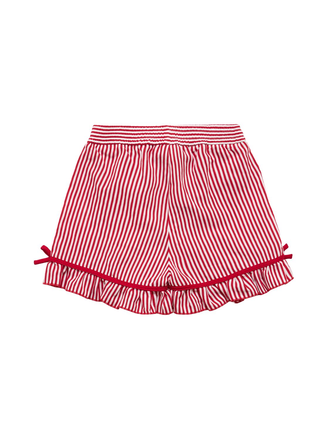 MONNALISA STRIPED VISCOSE SHORTS 