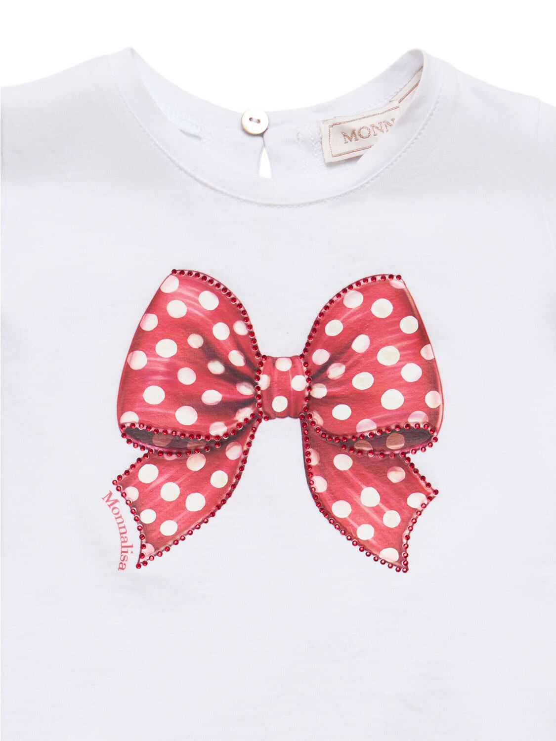 MONNALISA PRINTED COTTON JERSEY T-SHIRT 