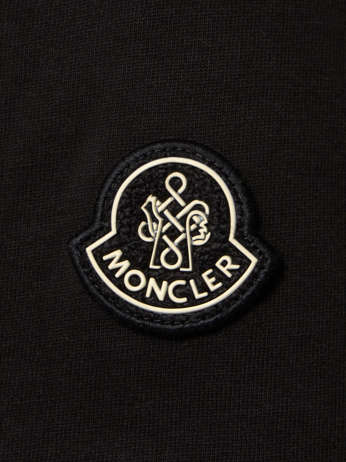 Moncler Cny Heavy Cotton Jersey T-shirt In Black