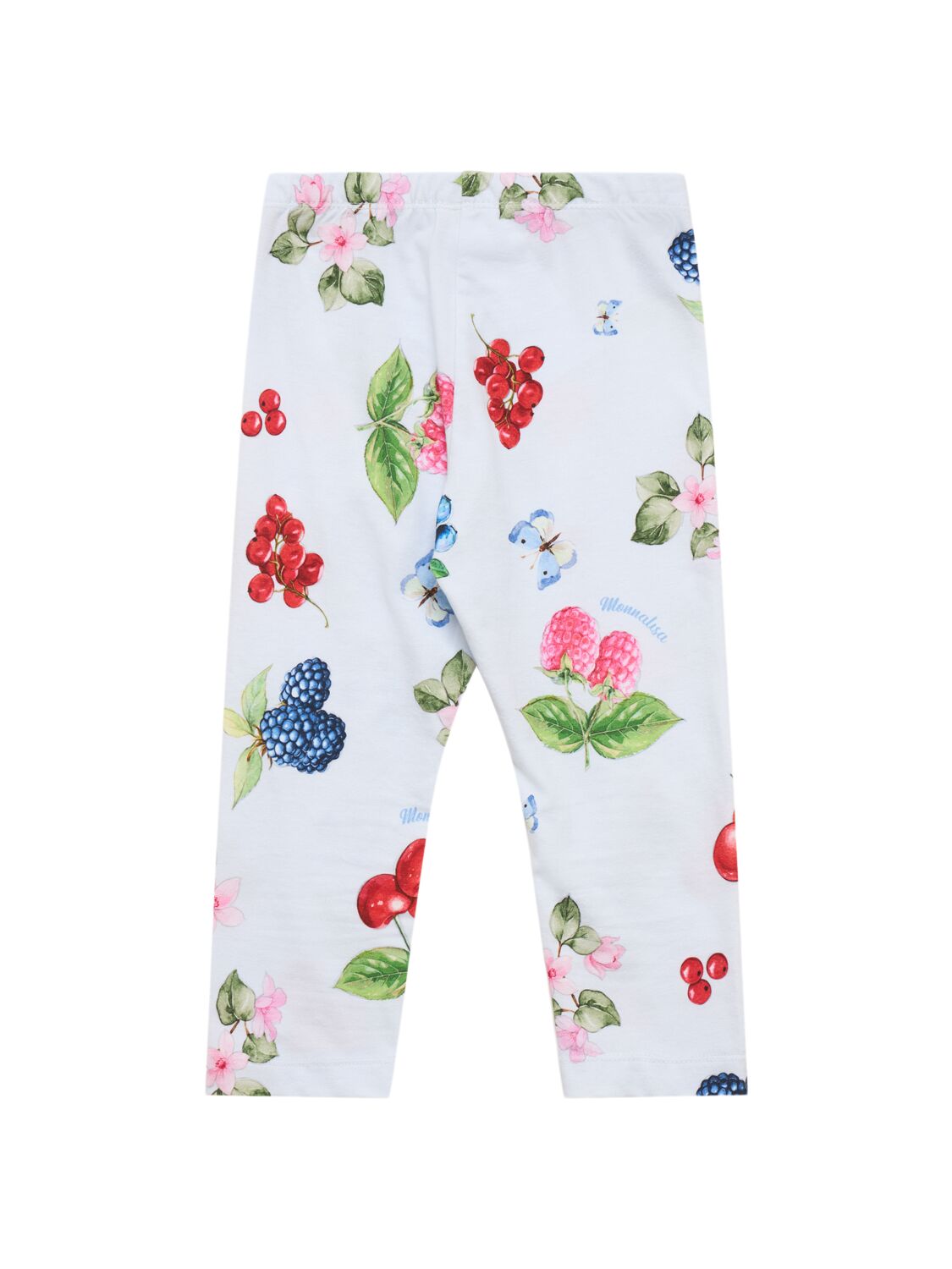 Monnalisa Frui-print Leggings In White