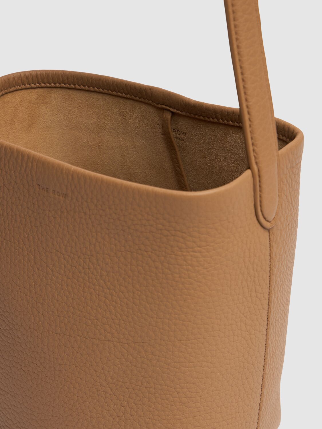 The Row Small N/s Park Grained Leather Tote In Sand