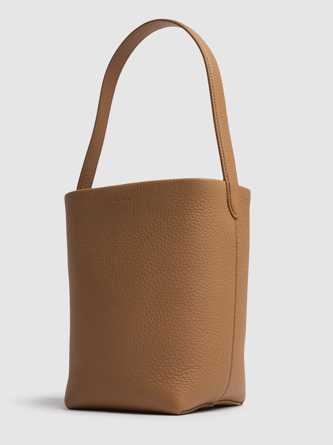 The Row Small N/s Park Grained Leather Tote In Sand