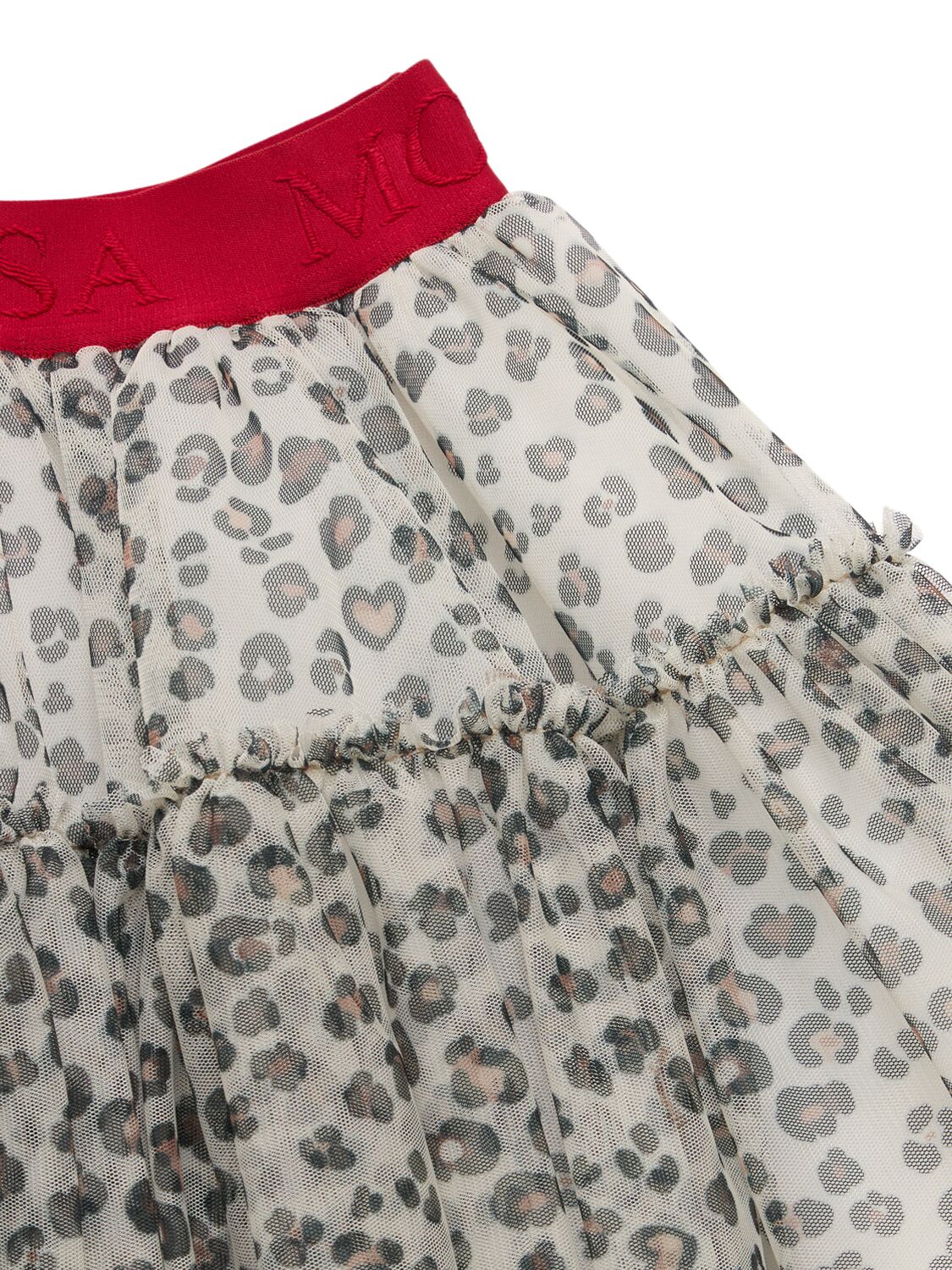 MONNALISA PRINTED TULLE SKIRT 