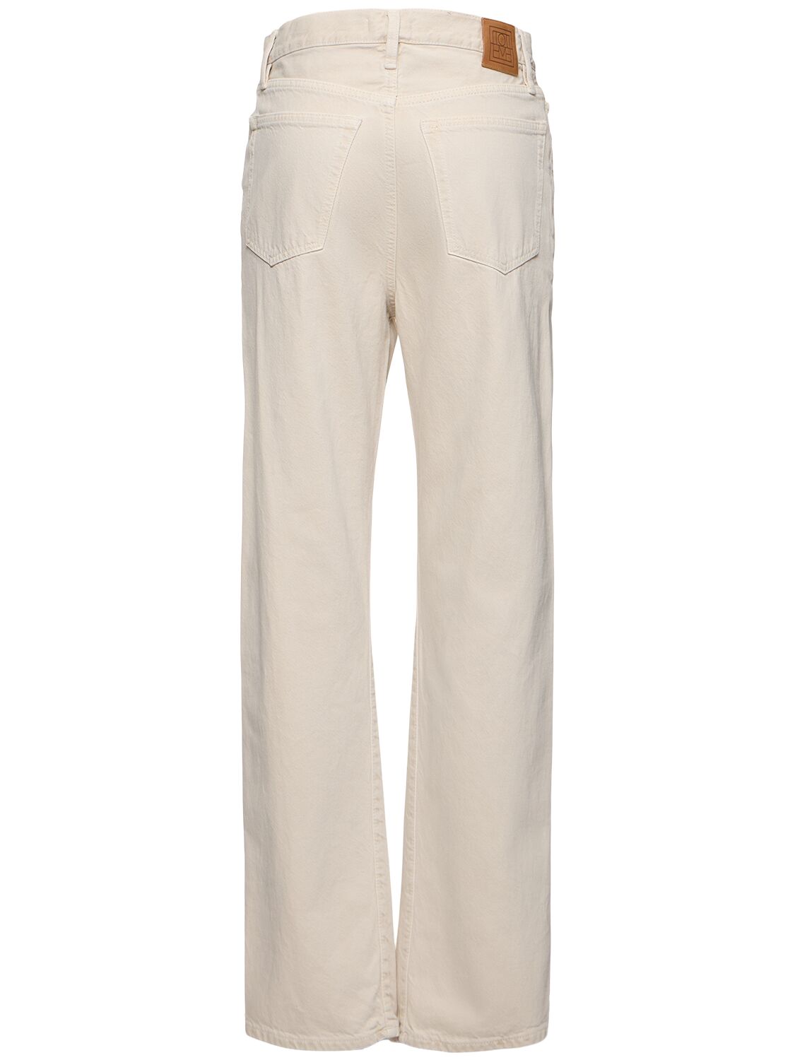 Shop Totême Twisted Seam Mid Rise Denim Jeans In Grey