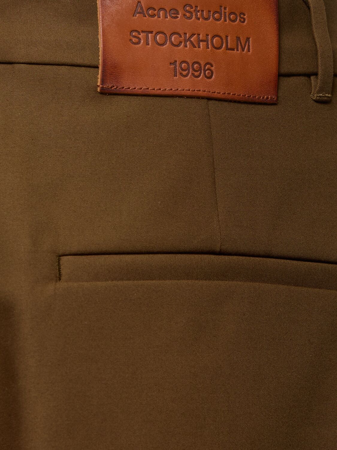 ACNE STUDIOS PLASS DOUBLE COTTON TWILL PANTS 