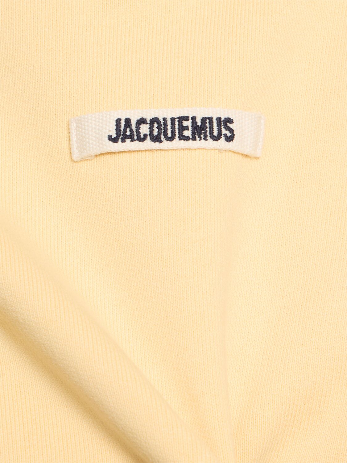 Jacquemus Gros Grain Light Beige Hooded Sweatshirt In 米黄色