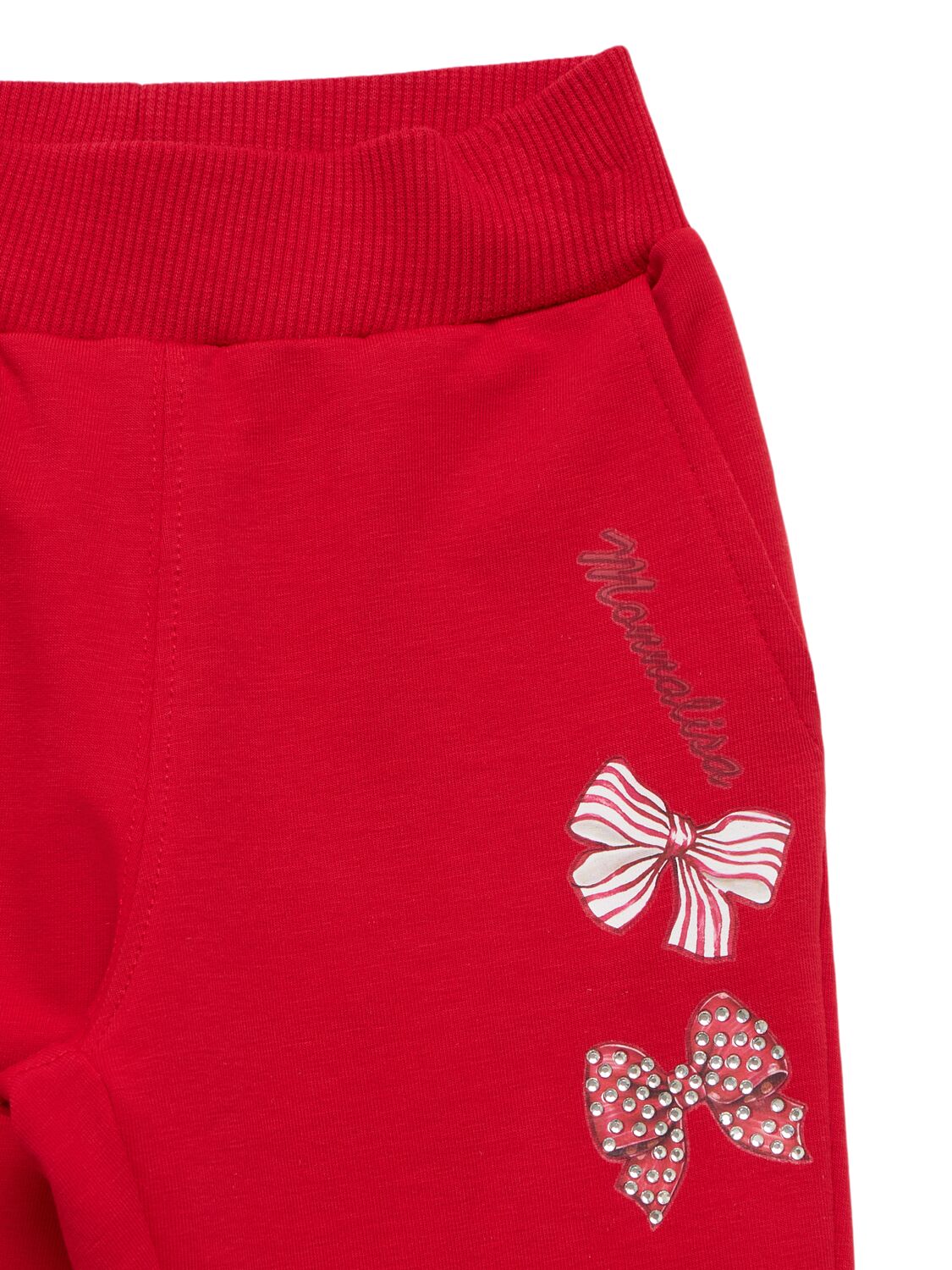 MONNALISA PRINTED JERSEY SWEATPANTS 