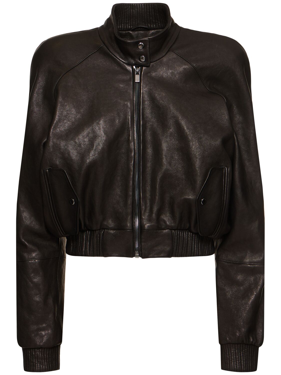 Leather Bomber Jacket