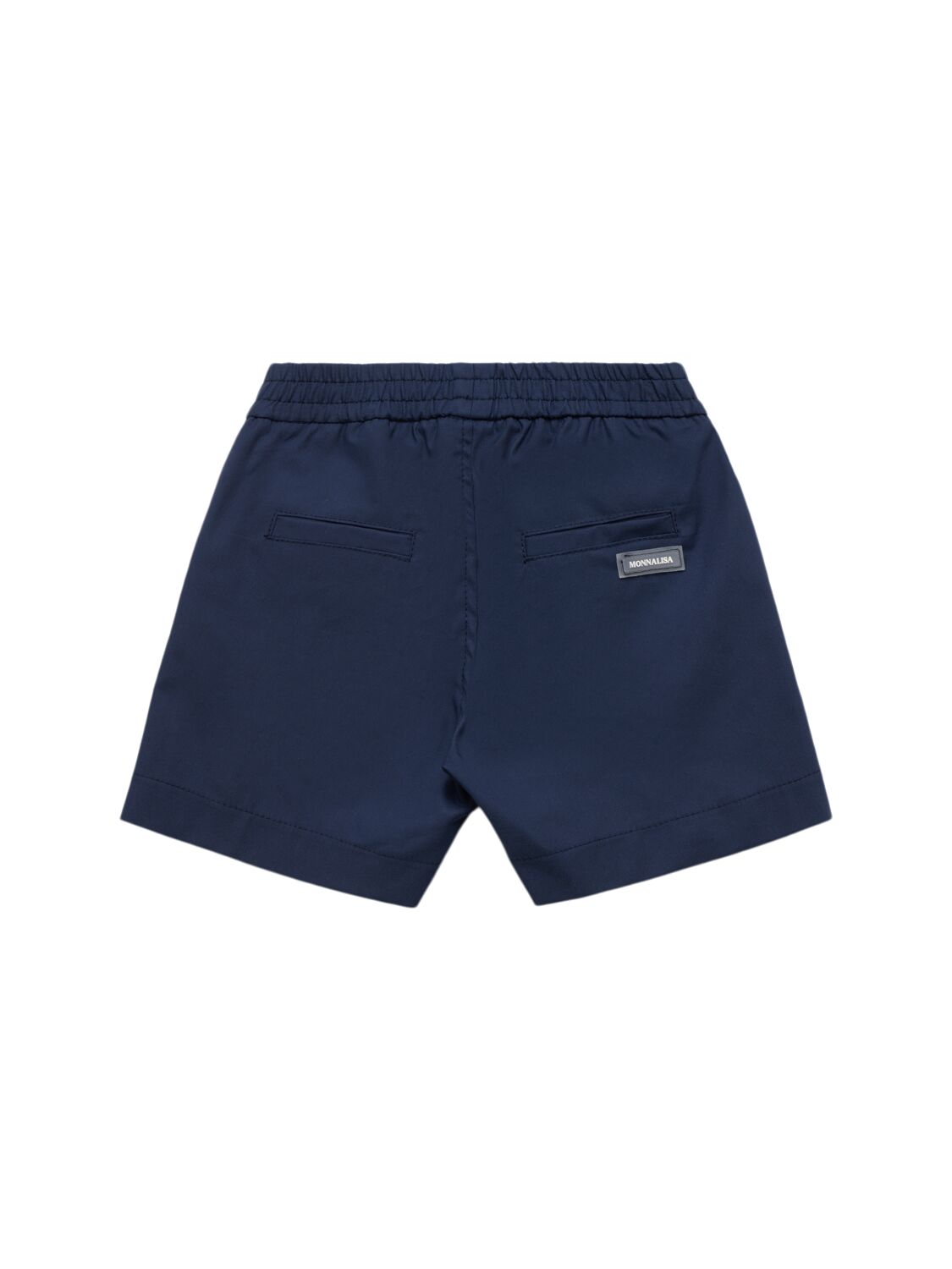 Shop Monnalisa Levantina Cotton Blend Shorts In 蓝色