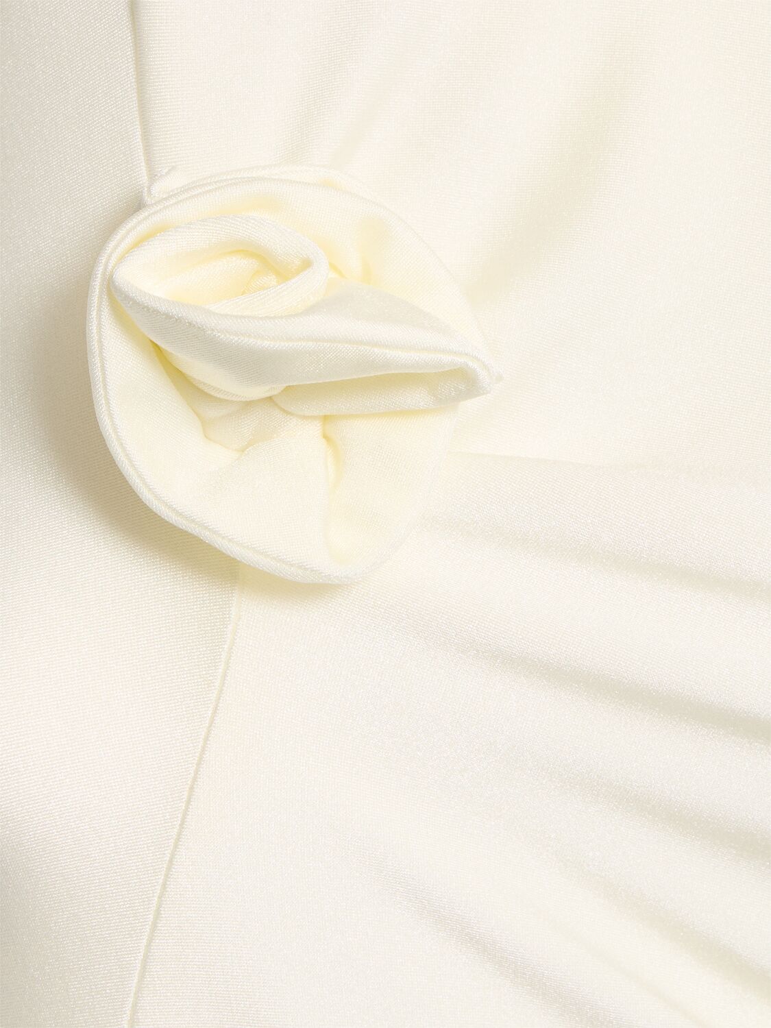 Coperni Asymmetric Stretch Jersey Dress In Ivory