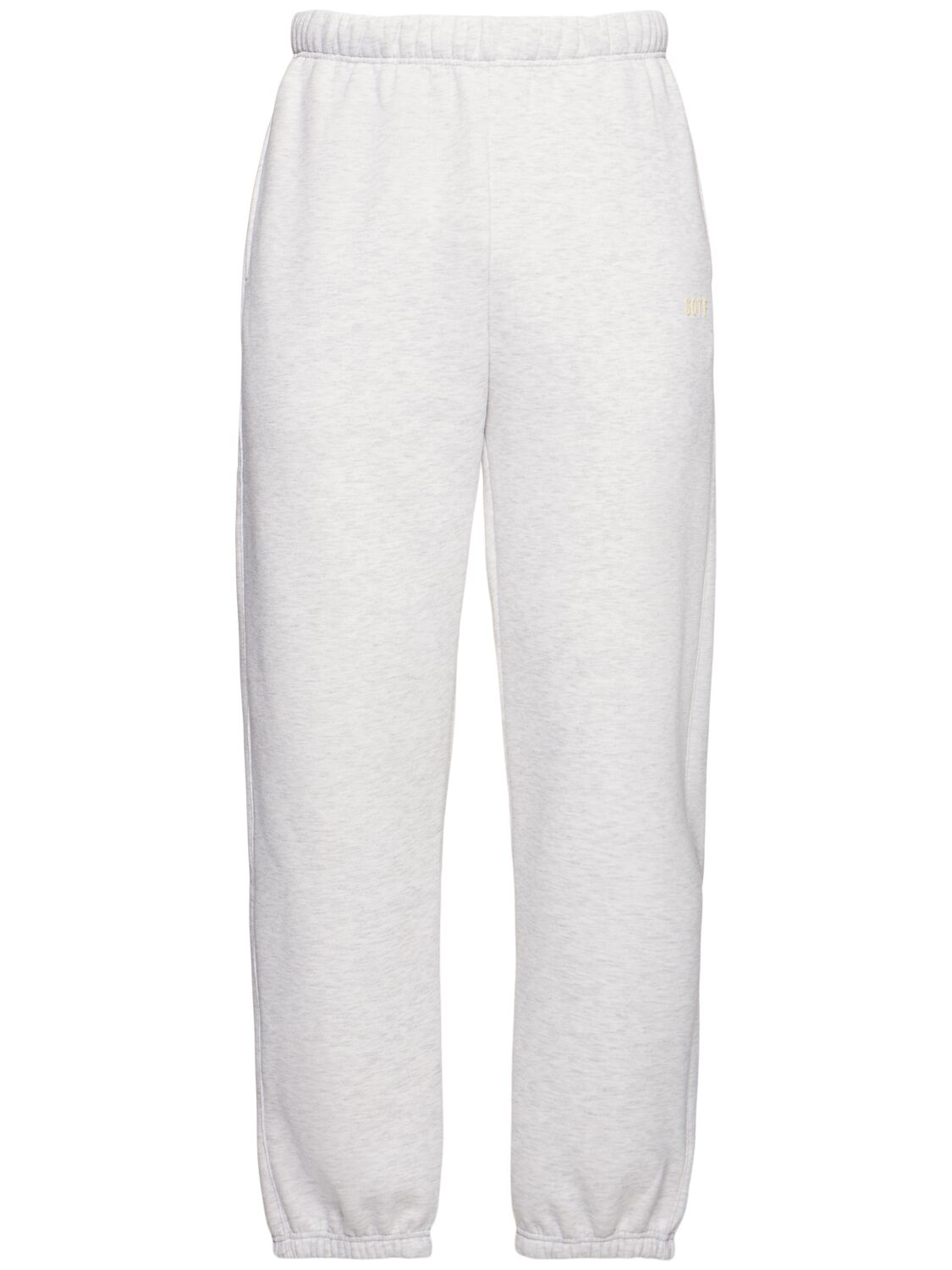 Cotton Blend Elastic Cuff Sweatpants