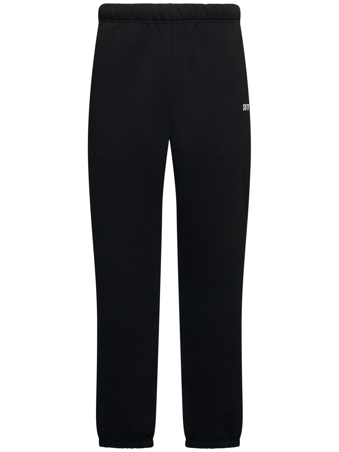 Cotton Blend Elastic Cuff Sweatpants