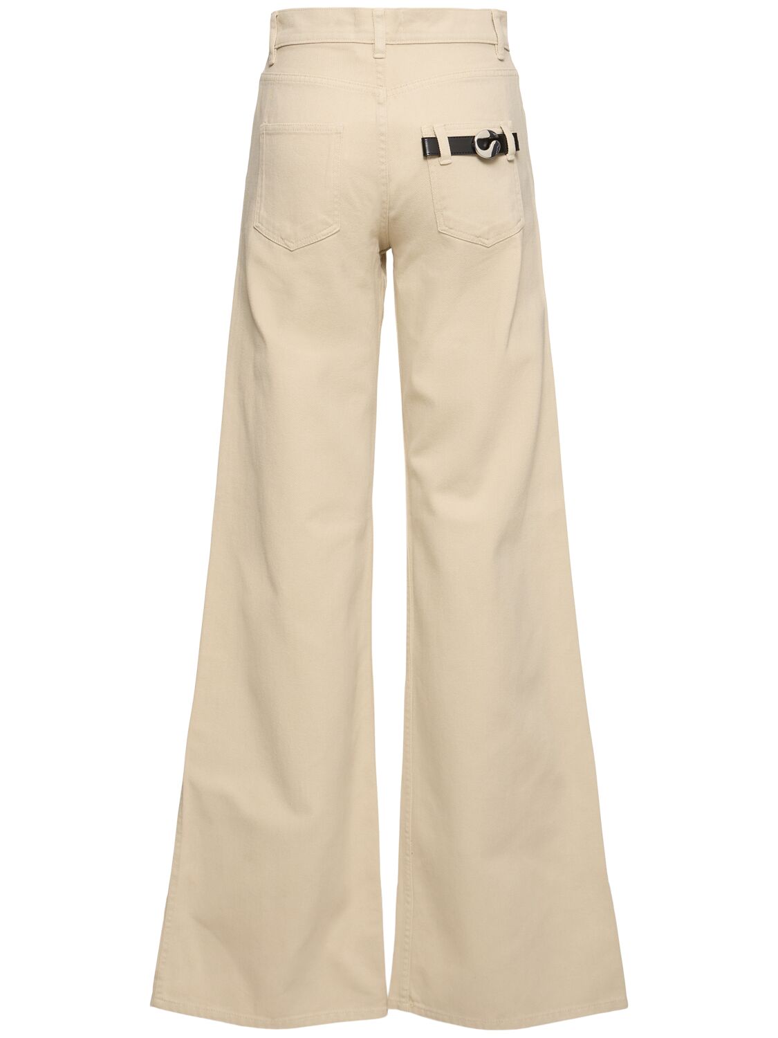 Coperni Rigid High-rise Wide-leg Jeans In Beige