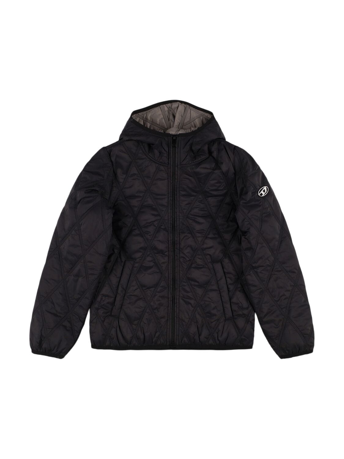 Quilted Nylon Jacket W/ Logo
