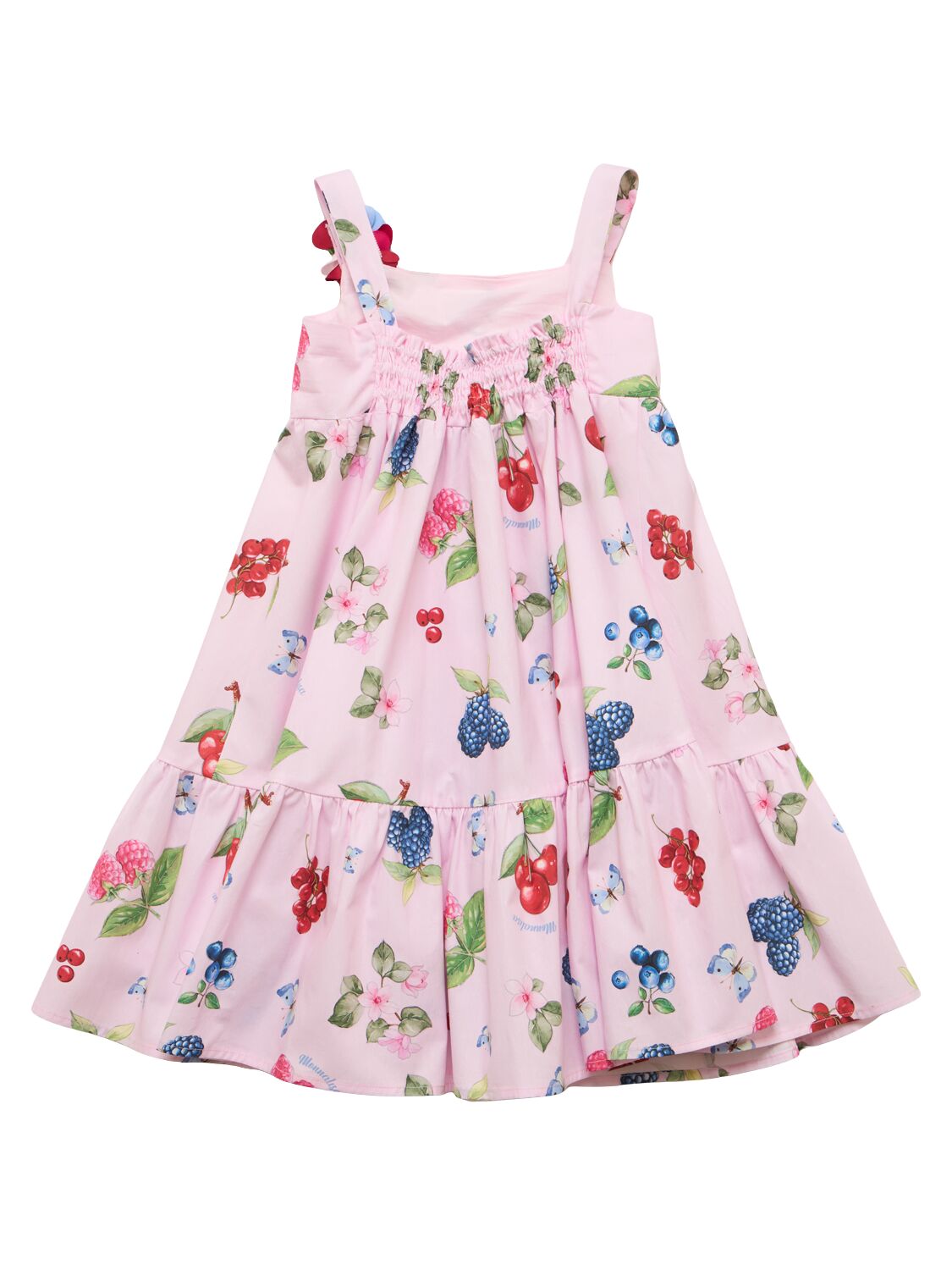 MONNALISA PRINTED COTTON POPLIN DRESS 