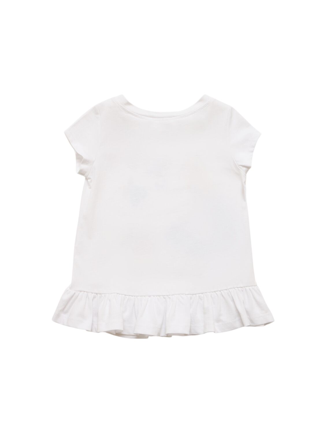 MONNALISA ALICE IN WONDERLAND PRINT COTTON T-SHIRT 