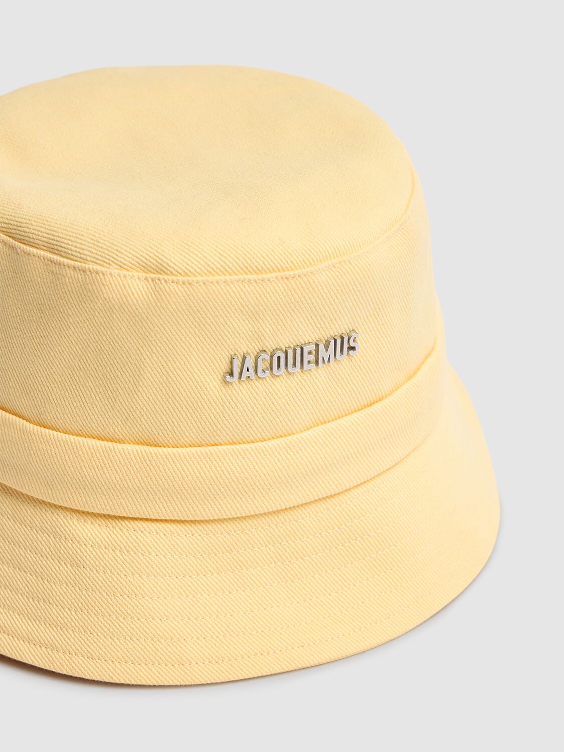 Jacquemus Le Bob Gadjo Cotton Bucket Hat In Yellow