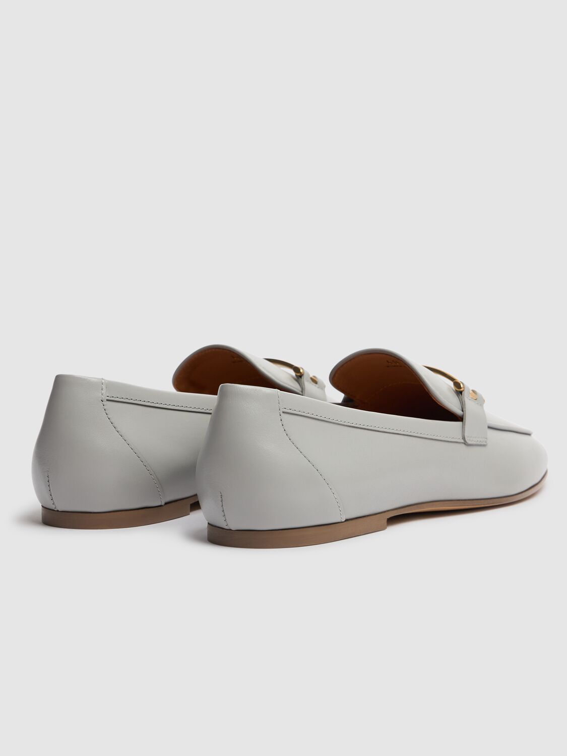 Tod's Loafers In Leather In Light Blue