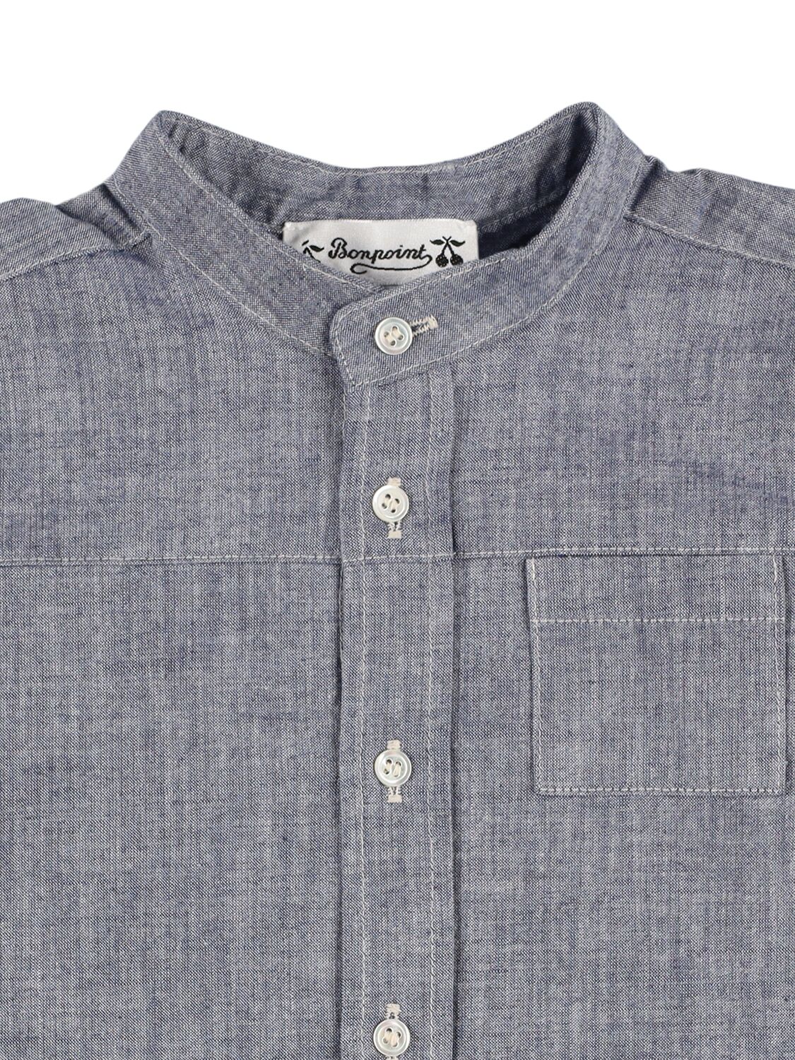 BONPOINT COTTON CHAMBRAY SHIRT 