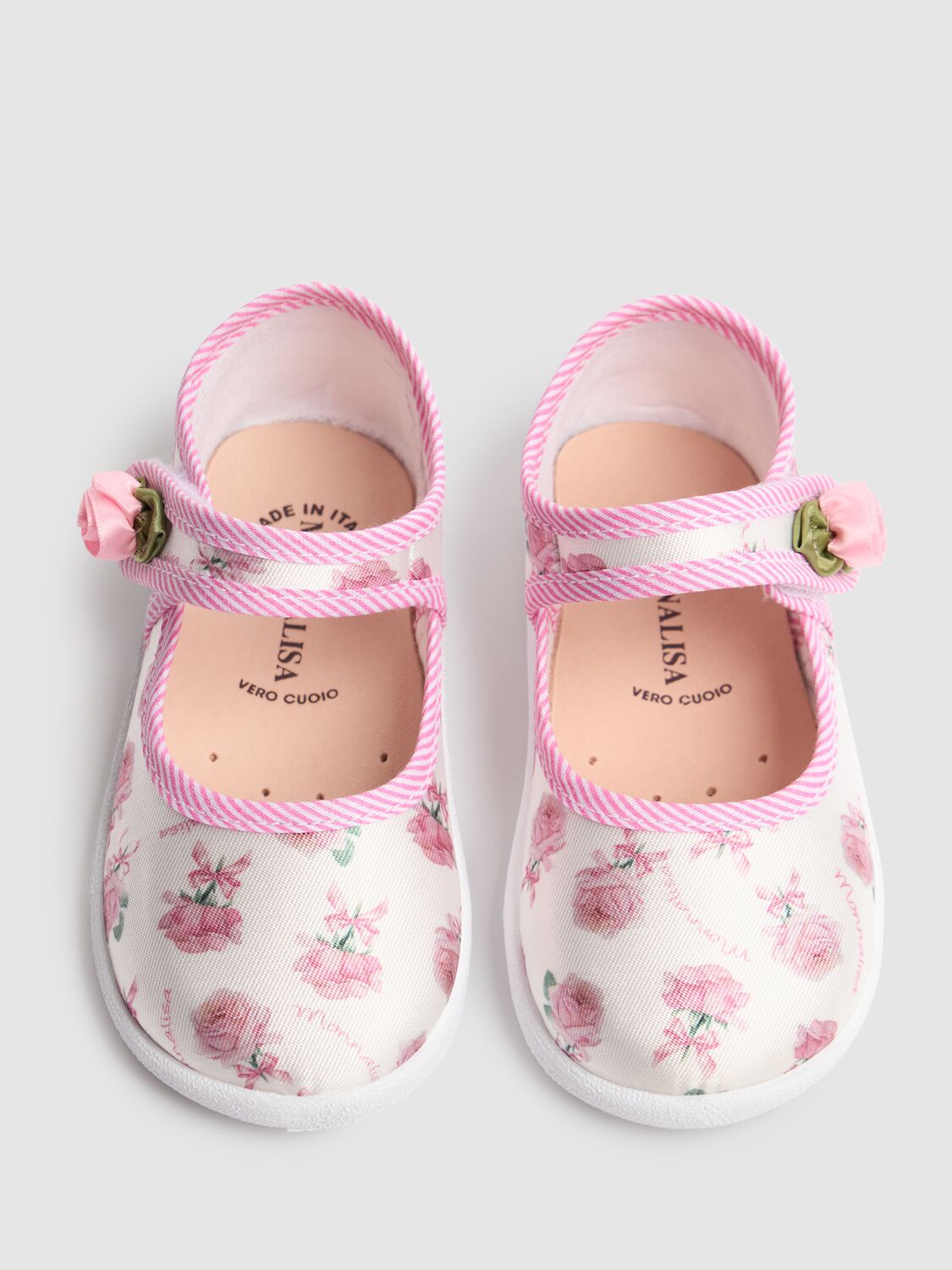 MONNALISA PRINTED SANDALS W/ APPLIQUÉ 