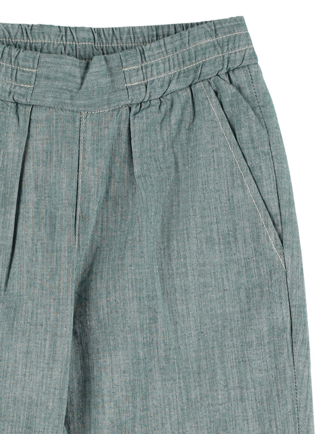 BONPOINT COTTON CHAMBRAY PANTS 
