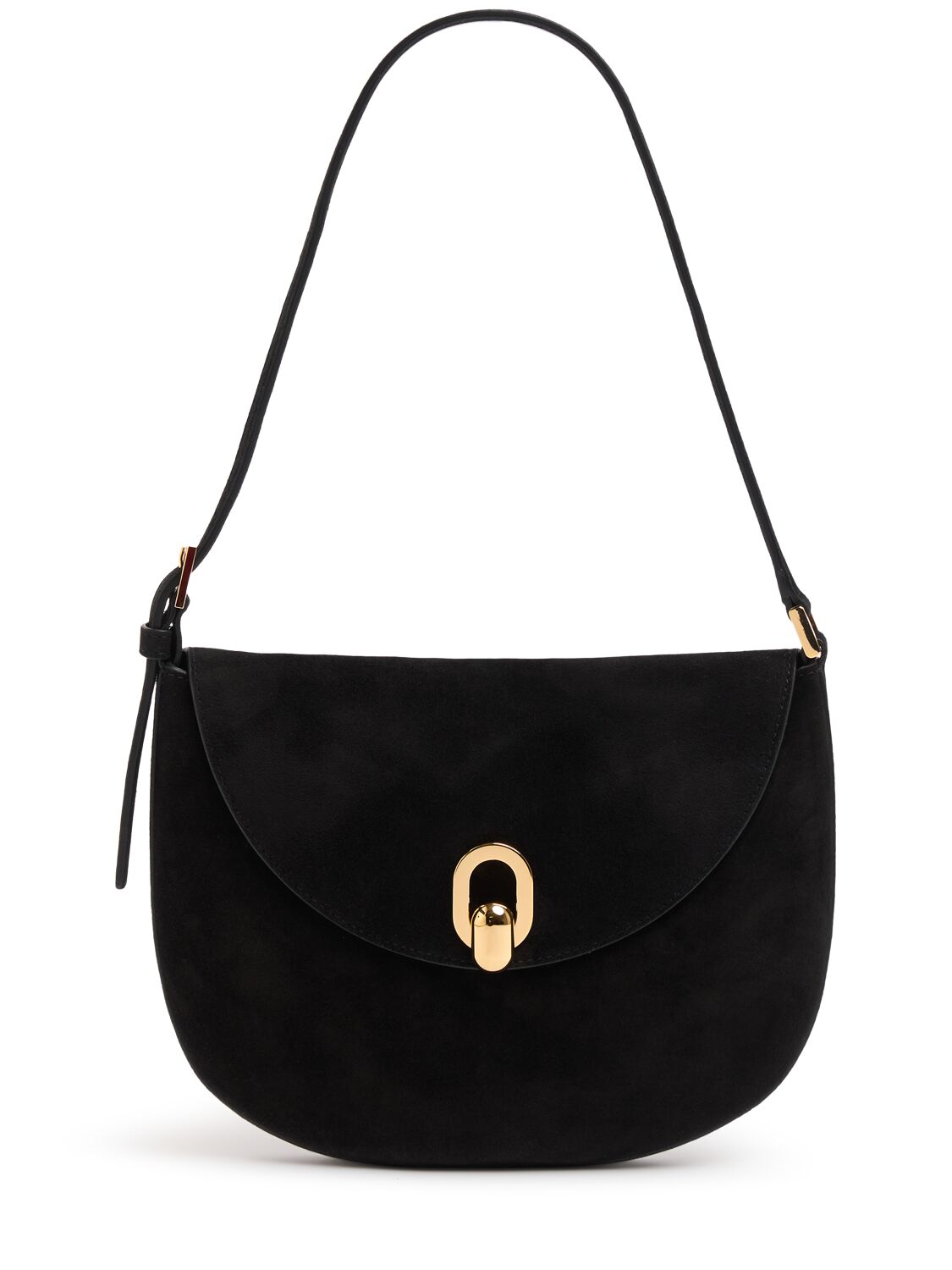 The Small Tondo Suede Hobo Bag